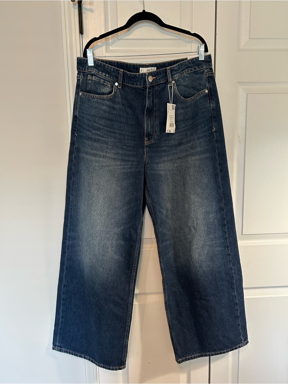NWT Mango Danielle Wide Leg Jeans 100% Cotton